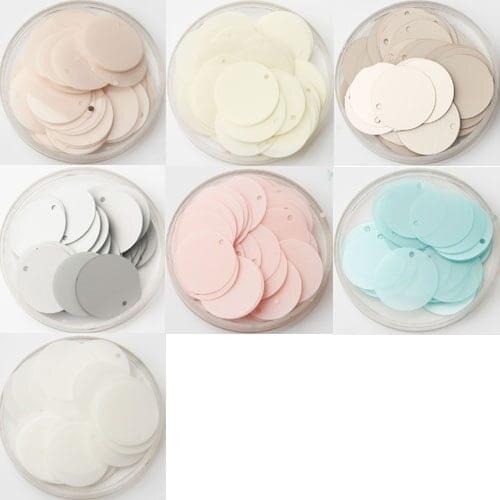 Sequin 20mm New Nice Matte Loose Sequins Flat Artesanatos Findings Sewing Wedding Craft Garment Accessory 10g