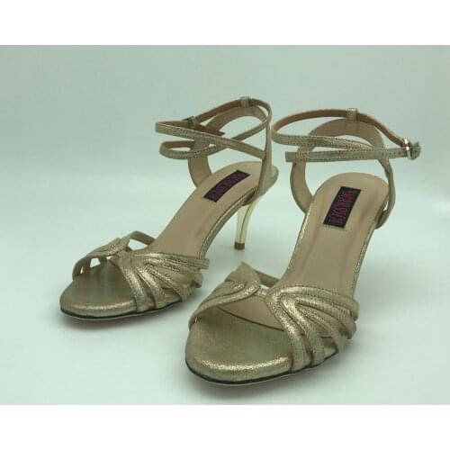 Sexy Flamenco Dance Shoes Argentina Tango Shoes pratice shoes Party shoes T6284GL Leather Hard Sole 7.5cm 9cm heel available