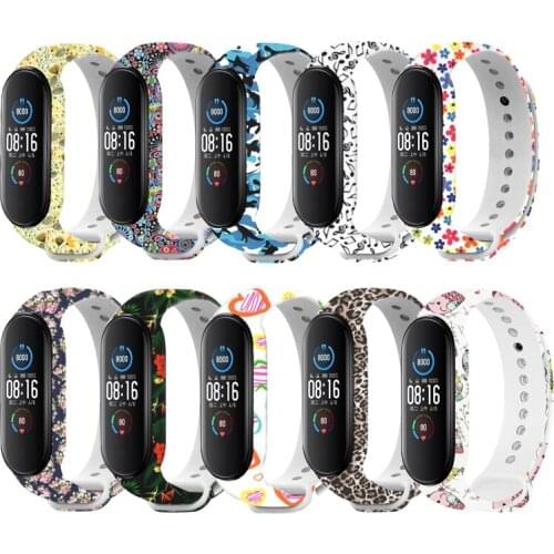 Bracelet for Xiaomi Mi Band 5 Band 4/3 Strap Silicone Wristband Strap for Xiaomi Mi Band5 Mi Band4 Bracelet Miband 4 Strap