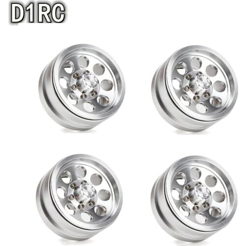 4PCS D1RC 1.9 inch Hole-Design Beadlock RC Wheel Hub For 1:10 1:8 Traxxas TRX-4 TRX4 RC4WD D90 D110 TF2 Axial SCX10 90046