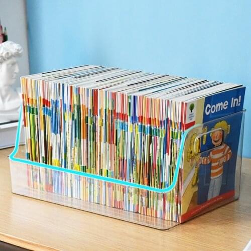 Large Capacity Useful Collecting Box Kitchen Organizer Desktop Utility Stationery Storage Box Bookends Book Collect Container