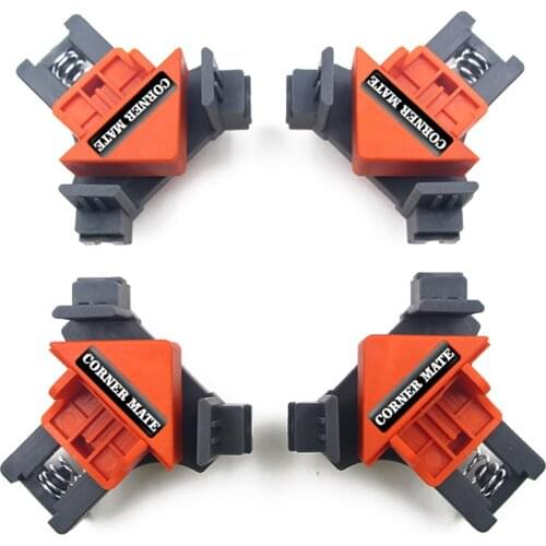 4 pcs 90 Degree Right Angle Clamp Fixing Clips Picture Frame Corner Clamp Woodworking Hand Tool Angle Clamps Pipe Clamp