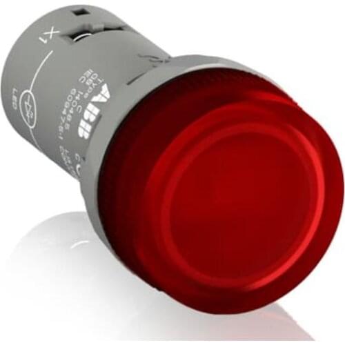 10 pcs CL2-502R 10157190 Panel Mount Indicator, Pilot Light, LED, 24 VAC/VDC, Red, Compact Series