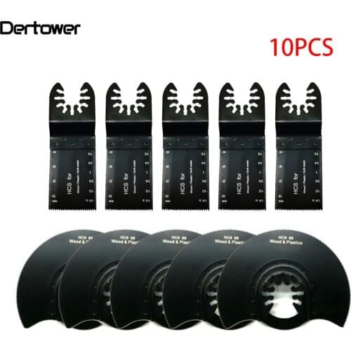 10Pcs Multitool Saw Blade Oscillating Blade Multi Tool Circular Saw Blades For Renovator For Fein Multimaster Wood Cutting Kit
