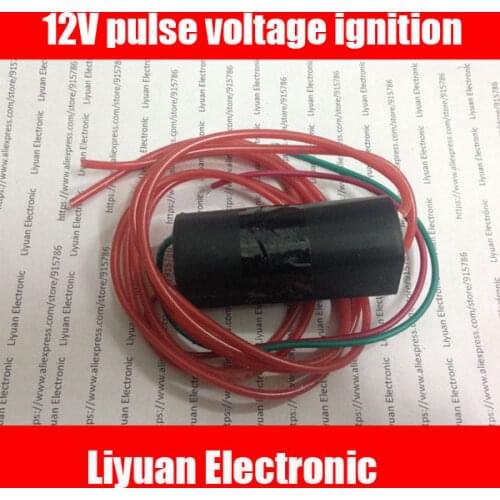 2pcs 12V pulse voltage ignition / 500KV high voltage ignition coil pulse generator / 6V-12V high voltage boost module