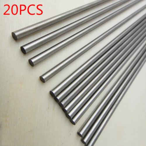 20pcs RC toy car stainless steel rod shaft linear guide rail round shaft length 150mm * diameter 2mm