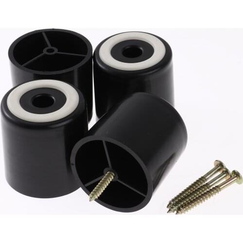 4Pcs Heighten Foot Cabinet Foot Bed Foot with Screws for Kitchen Cabinet Table Sofa Furniture Legs Anti-Skid Floor Protector