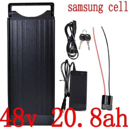 48V 1000W 1500W 2000W Ebike Battery 48V 20AH Electric Bicycle Battery 48V 21AH Lithium Battery use samsung cell with 2A charger