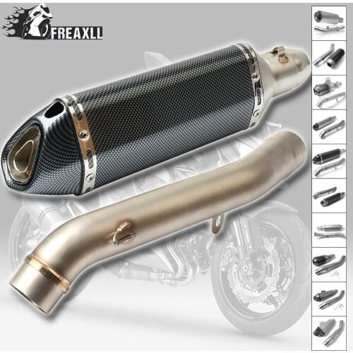 Motorbike Accessories Motorcycle Muffler Exhaust Contact Mid Pipe with DB Killer For Kawasaki Z800 Z 800 2013 2014 2015 2016