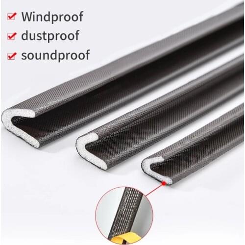 Freeshipping PU Foam Sound Proof Weather Draught Excluder Seal Door Window Gap Insulation V Type Strips for 3 Sizes to Choose