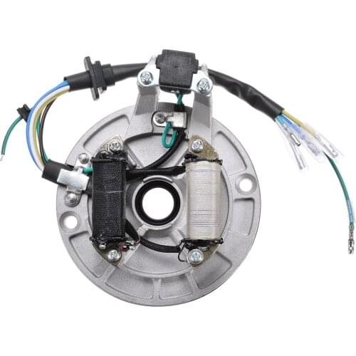 Pit Dirt Bike Parts 1pc Universal Motorcycle Coil Stator Plate Pickup for 90cc 110cc 125cc 4-Stroke Bikes SUVs