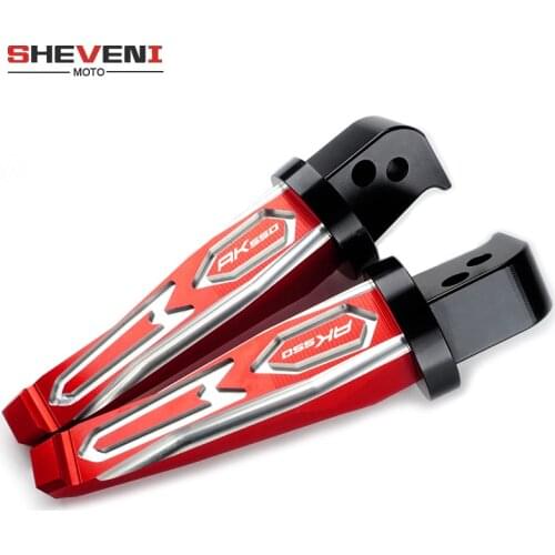 For KYMCO AK550 AK 550 2017 2018 2019 2020 Motorcycle CNC Aluminum Rear Passenger Footrests Foot Rests Pegs Rear Pedals Peg