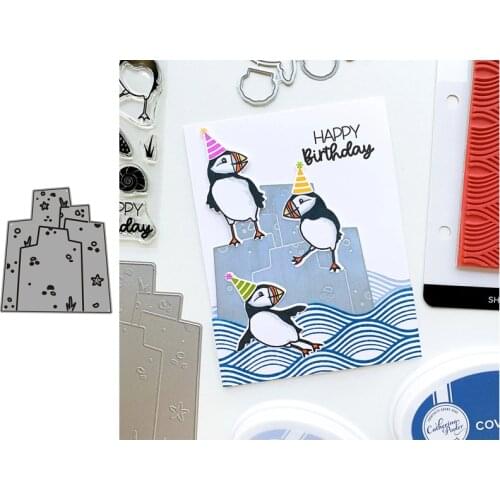 City Background Metal Cutting Dies for Scrapbooking Handmade Tools Mold Cut Stencil New 2021 DIY Card Make Mould Model Craft