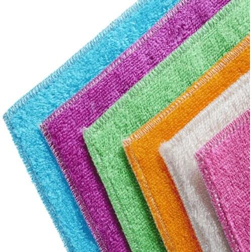 Hot Selling New Bamboo Fiber Dishcloth Washing Kitchen Tool Anti Grease Dish Washing Towel Large Car Cleaning Rags Free Shipping