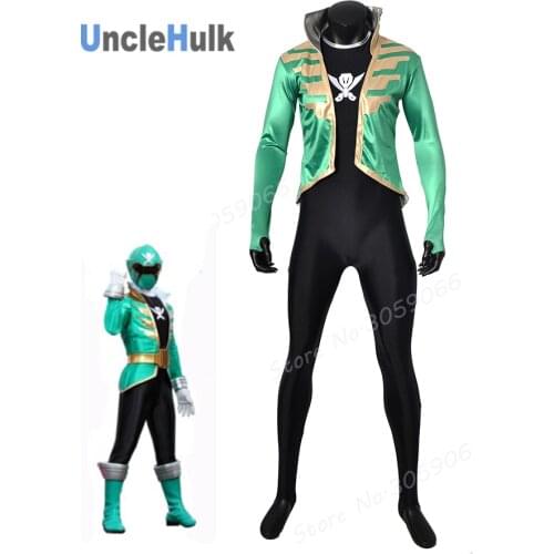 Kaizouku Sentai Gokaiger Green Soldier Spandex Zentai Costume | UncleHulk