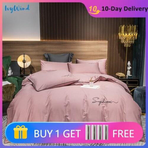 Duvet Cover Egyptian Cotton Bedding Set 240x220 Bed Linen 2 People Home Textile Satin Flat Bed Sheet Luxury Bedding And Covers