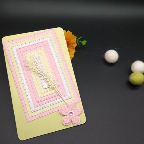 121*81mm Cascading frame new Metal Cutting Dies for decoration card DIY Scrapbooking stencil Paper Craft Album template Dies