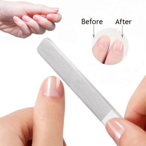 Nano Nail File Maincure Buffer With Case For Natural Physical Crystal Shining No Hurt To Body For Adult Baby Durable Nail Polish