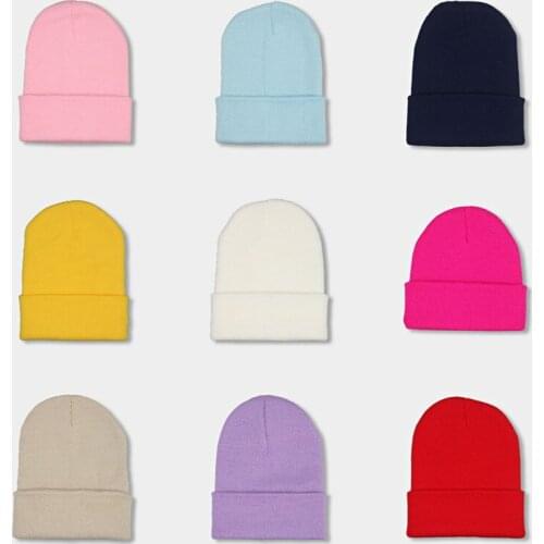 Beanie hats for women solid green red flexible hip hop streetwear skullies winter outdoor ski bunny winter hat gorras para mujer