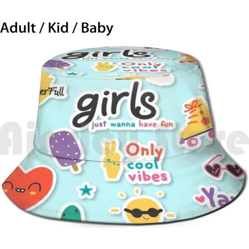 Girls Pack Sun Hat Foldable UV Protection Aesthetic Hydro Fashion Cute Cool Funny Style Pink Girls Love Tumblr Hipster