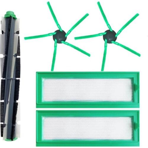TOP!-Replacement Kit for Vorwerk VR200 VR300 Vacuum Cleaner Spare Parts Main Roller Brush Spin Brush and Hepa Filter Package