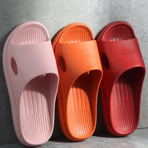 Womens Shoes Summer Indoor Flat Floor Slippers EVA Soft Flip Flops Men Outdoor Beach Slides Sandals Home Couple Bath Slippers