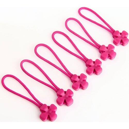 10Pcs Plastic Zipper Rope Pull Replacement With Strap For Backpack Gym Suit Garment Bag Accessories Wholesale R088