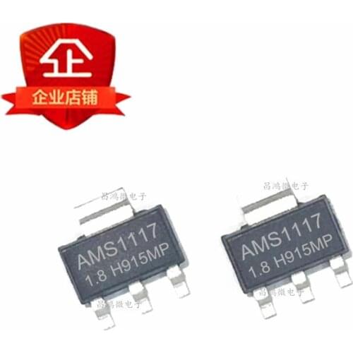 100PCS AMS1117-1.8 SOT223 AMS1117-1.8V SOT-223 1117-1.8 1.8V Voltage Regulator