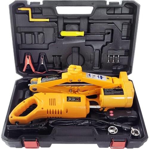 Car Electric Jacks 12V Tire Replacing Tool Hydraulic Floor Jack Set Impact Wrench Tool Car Repair Disassembly Tool