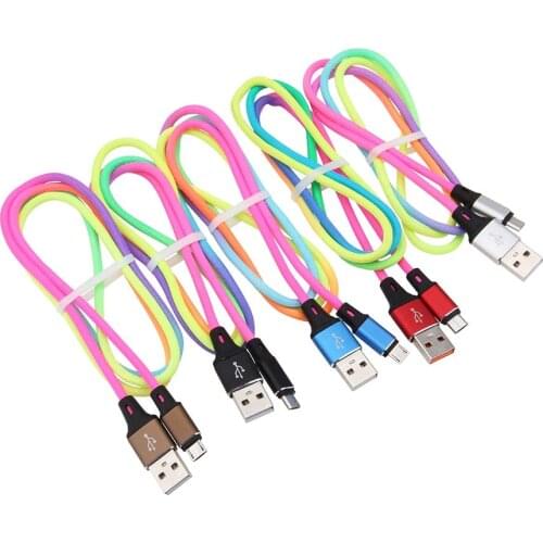 Fast Charging Colorful USB Data Sync Cable for iPhone 5S 5 6S 6 7 8 Plus SE X XR XS Max Huawei Samsung USB Charger Cable 30pcs