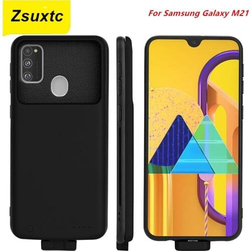 For Samsung Galaxy M21 Battery Case M21 5000 Mah Charger Case Smart Phone Cover Power Bank For Samsung Galaxy M21 Battery Case