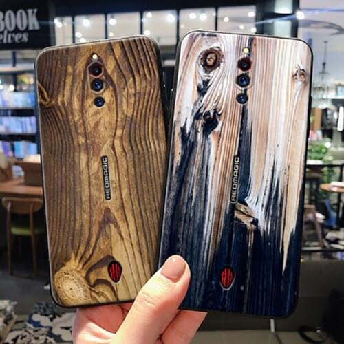 For ZTE nubia Red Magic 5G Case wood stone pattern soft silicone TPU phone Case for nubia Red Magic 5G NX659J cases Red magic5G