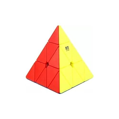 Cuberspeed Qiyi Pyramid Stickerless Speed Cube Triangle Cube Puzzle
