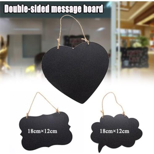 Slate Sign Double Sided Message Board with Hanging Rope Party Direction Signs Multifunctional xqmg Party Direction Signs Supplie