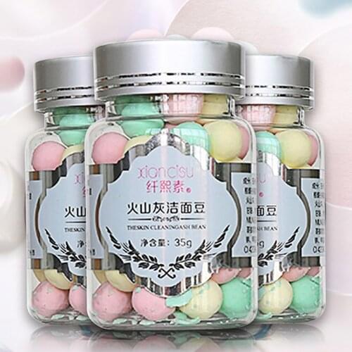 Facia Care Deep Cleansing Smooth Moisturizing Volcanic Magma Beans Face Washing Cream Amino Acid Cleansing Beans