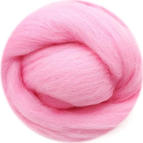 Feltsky 100g Felting Wool (70s 19um Grade) Needle Felting Diy Wool for Needle Felting Kit by Plastic Bag (N0.24)