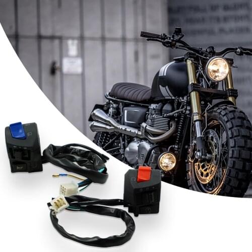 125 22mm 7/8'' Motorcycle Handlebar Switch Horn Headlight Buttton For Motorbike Electric Bike Waterproof Control Switch Button