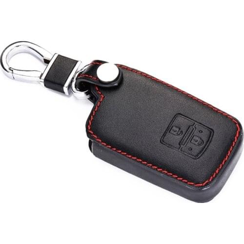 Leather Car Key Case bag For Toyota Auris Camry RAV4 Avalon Yaris Verso 2012-2018 2 Buttons Keyless Remote Fob Cover Bag
