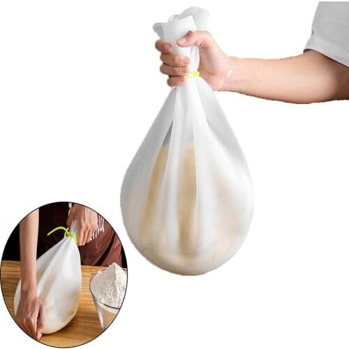 Large Size Food grade silicone Kneading Dough Bag Kitchen Versatile Dough Mixer Preservation Cake Baking Tool Kitchen Accessorie