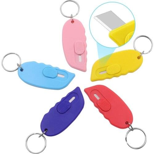 Mini Keychain knife Portable Knife Utility Knife Paper Express Unpacking Envelope Office Cutting Paper Art Cutter Stationery
