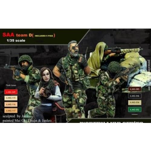 New Unassembled 1/35 US Team soldiers (5 figures & 1 base) Resin Kit DIY Toys Unpainted resin model