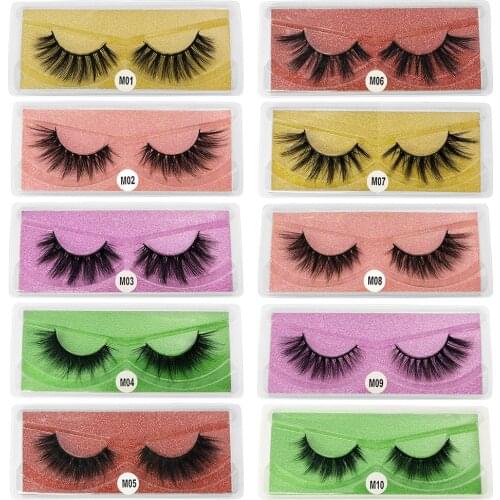 NEW wholesale eyelashes 50 pairs of artificial 3D mink eyelashes natural false eyelashes makeup Cilios thick eyelashes