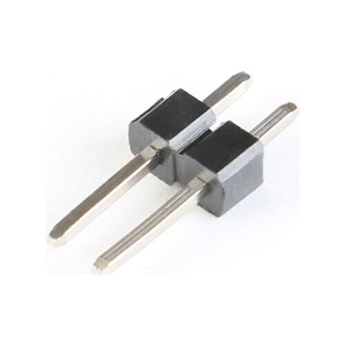 10pcs 2.54mm pitch single row pin connector straight pin 1*2P/3/4/5/6/7/8/10/12/20/40P copper pin pcb board connection