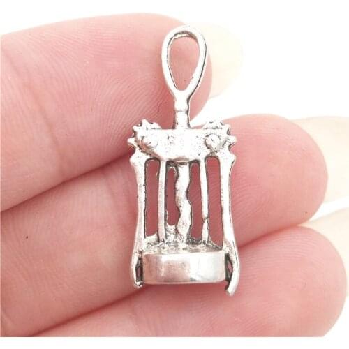BULK 30pcs Zinc Alloy Antique Silver Plated Wine Opener Charms Wine Collection Pendants DIY Jewelry Accessories 11*26mm 1.7g