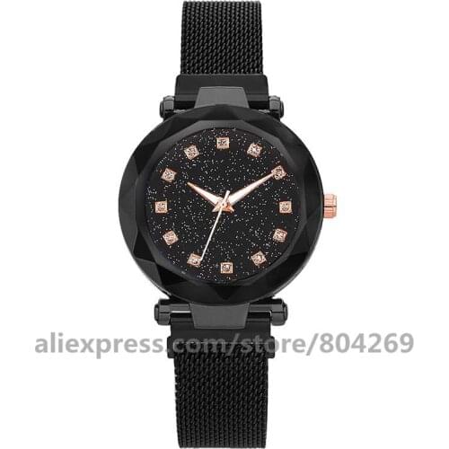 Wholesale Womens Quartz Watch Alloy Luxury Brand Fashion Watches Magnetic Band Watch Hot Fashion Luminous Women Watch 8705