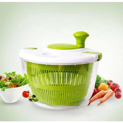 Vegetable Salad Spinner Dehydrator Washer Dryer Clean Fruits Basket Serving Bowl Container Kitchen Gadgets