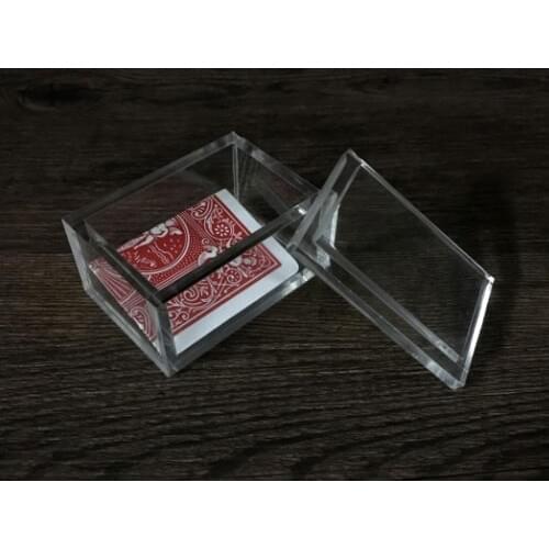Paragon 3D (DVD and Gimmick) Magic Tricks Comedy Close Up Magia Card To Clear Box Magie Mentalism Gimmmick Props Transparent Box