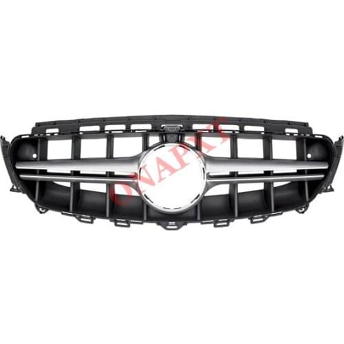 Plastic Front Bumper Grill Mesh Racing Middle Grill Center To E63 S AMG Center Vertical Bar 2016-2020 For Benz E-Class W213