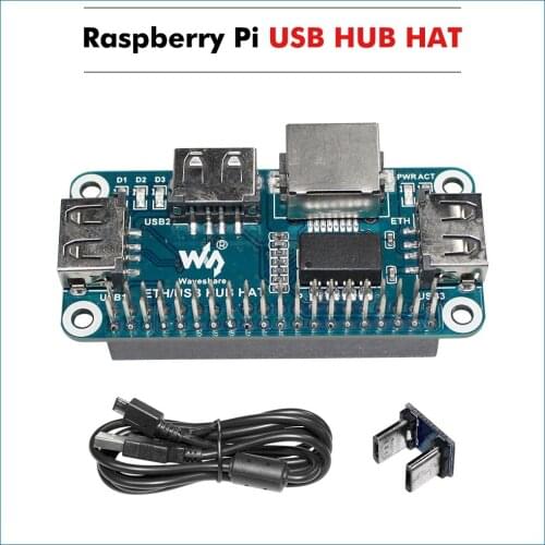 Raspberry PI 4 3b+ / 3 / 2 / Zero W USB to Ethernet RJ45 network port USB HUB Splitter