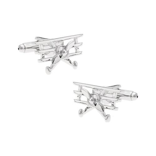 HYX Luxury shirt Silvery plane cufflink for mens Brand cuff buttons cuff links High Quality abotoaduras Jewelry